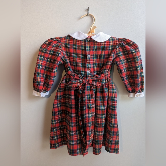Adorable Smocked Holiday Dress Size 2T - Picture 3 of 5